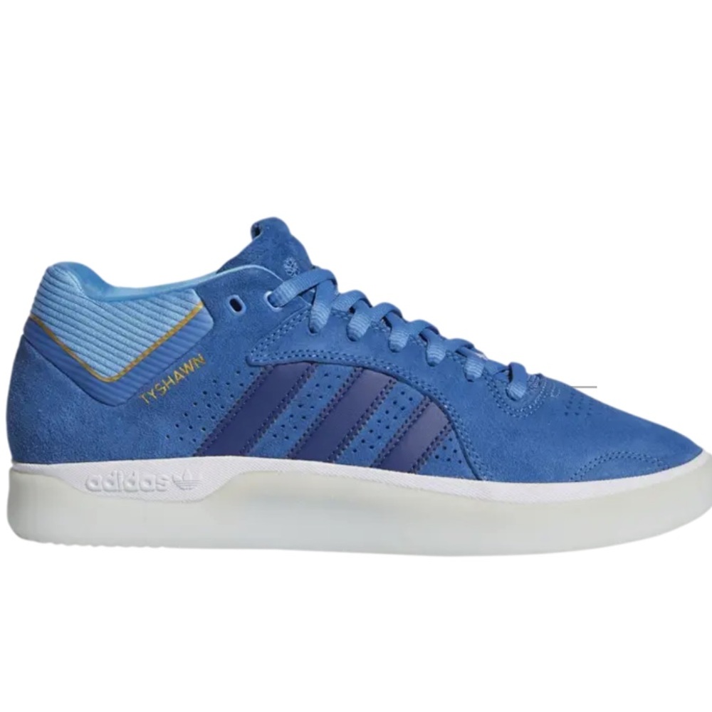 adidas Mens Athletic Shoes Blue with Dark Blue Accents